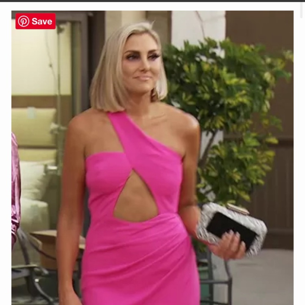 Katie May Pink Asymmetrical One-Shoulder Bodycon Dress